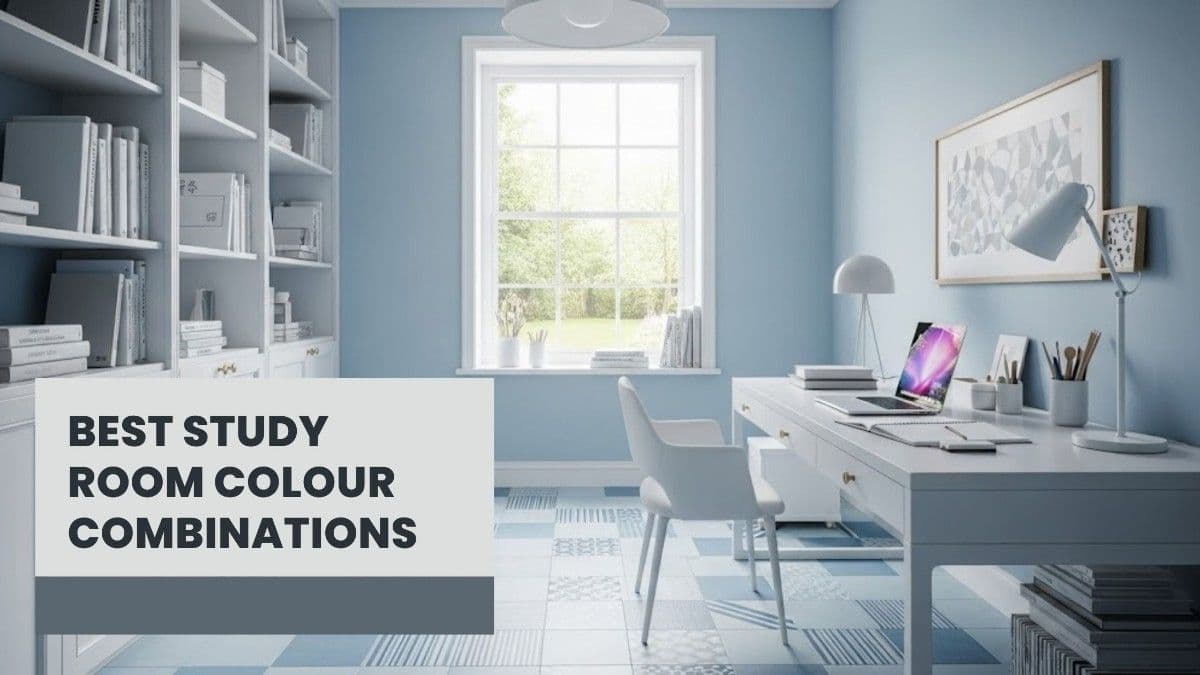 Best Study Room Colour Combinations with Matching Tile Designs