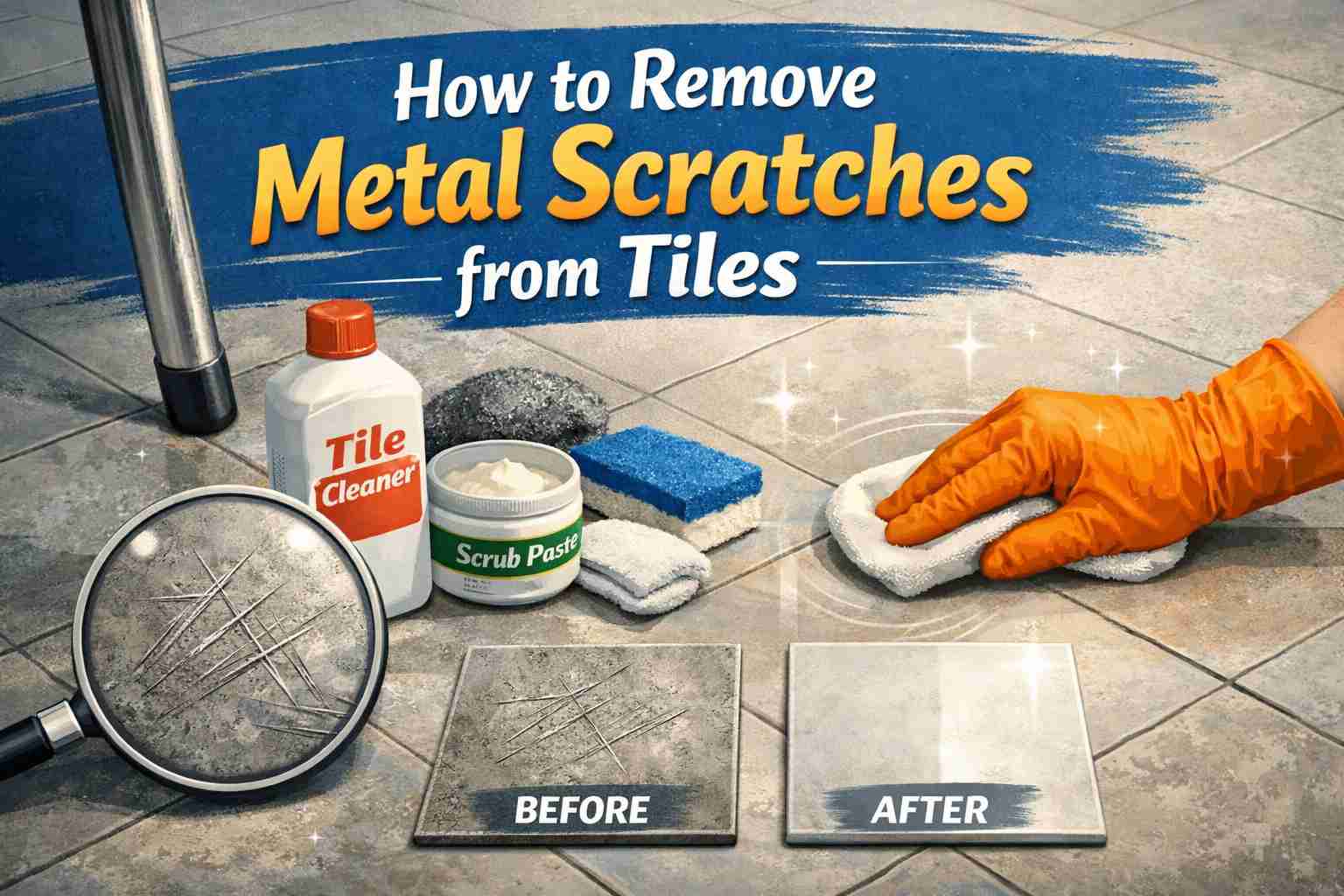 How to Remove Metal Scratches from Tiles: 5 Easy Methods