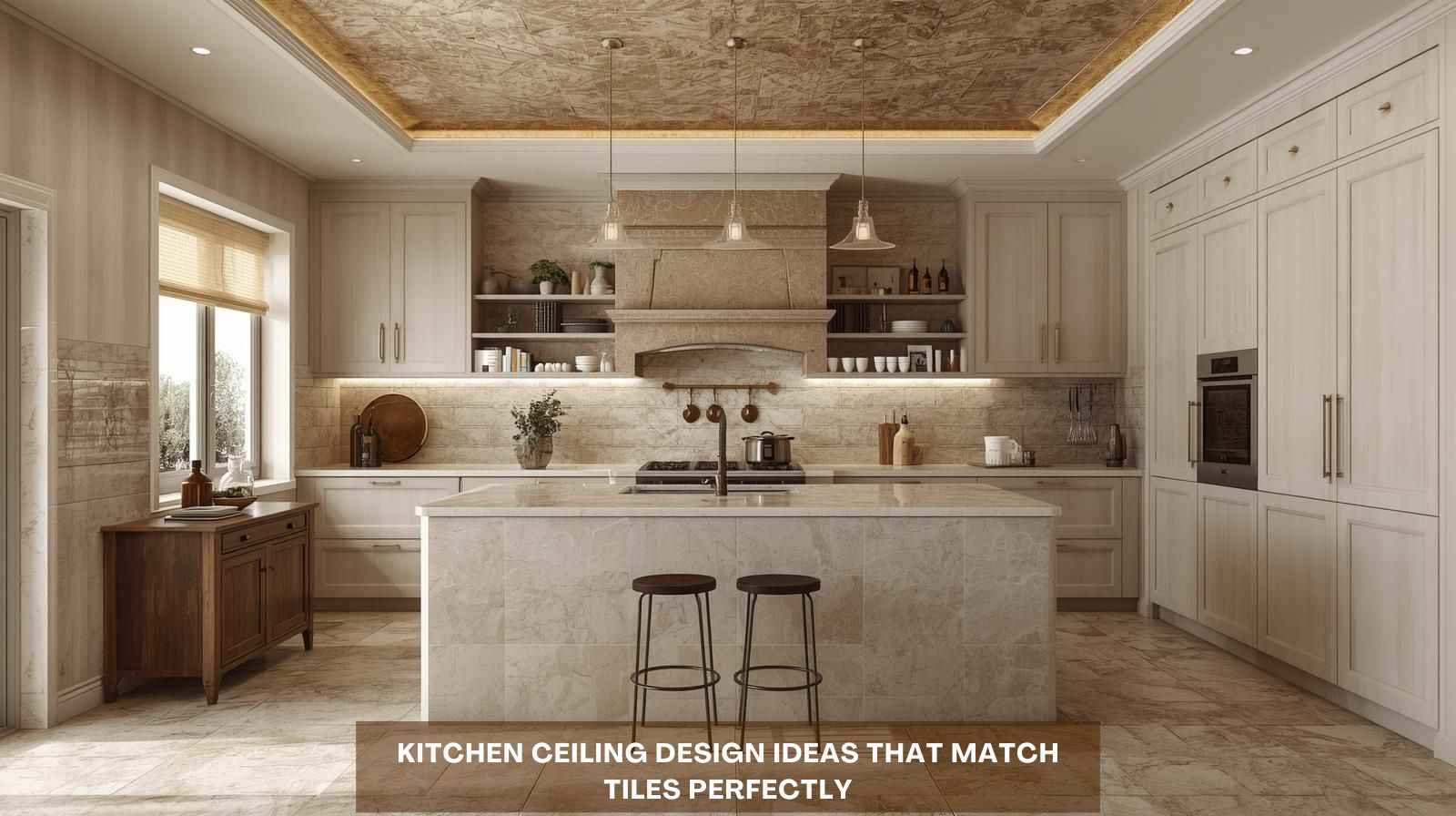 15 Kitchen Ceiling Design Ideas That Match Tiles Perfectly