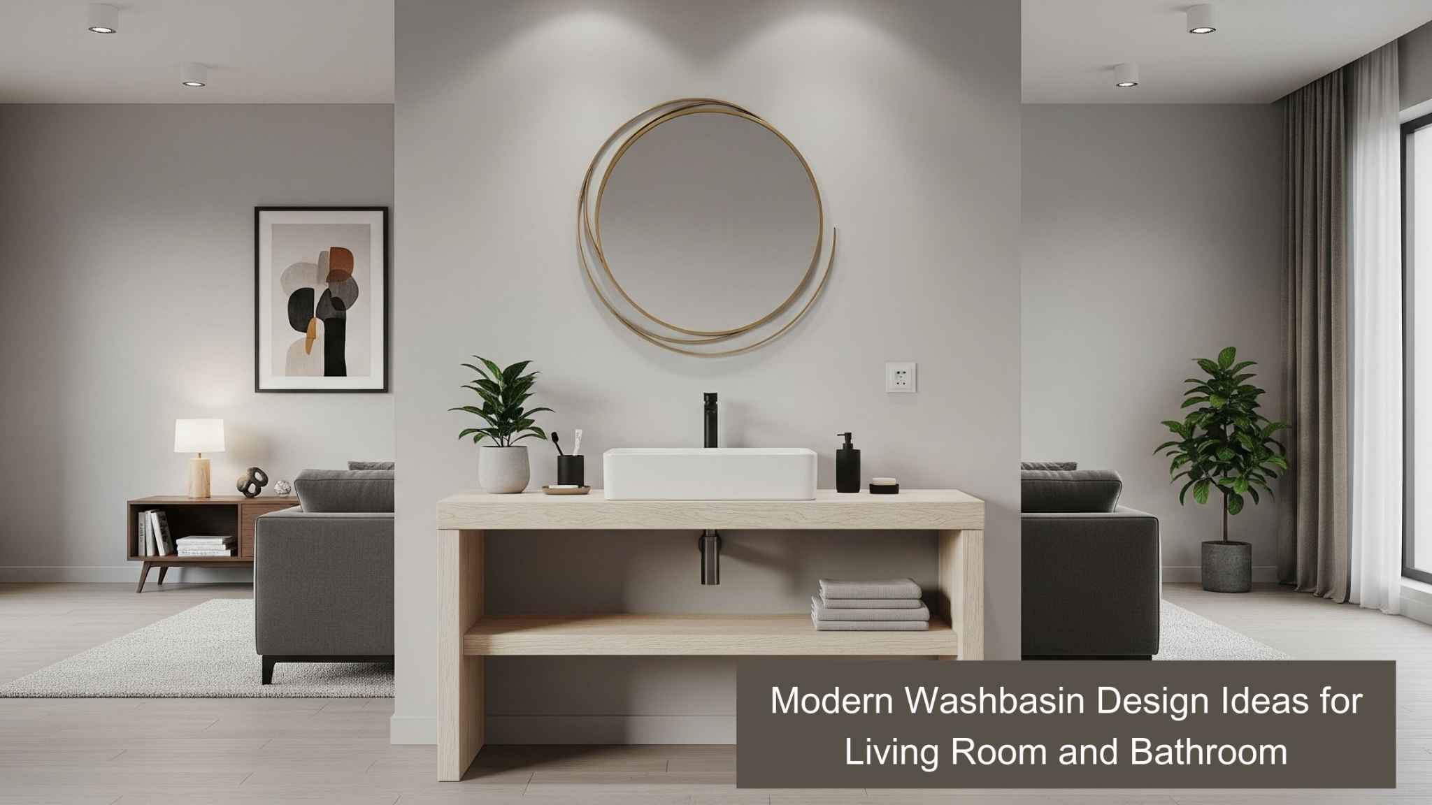 7 Modern Washbasin Design Ideas for Living Room and Bathroom