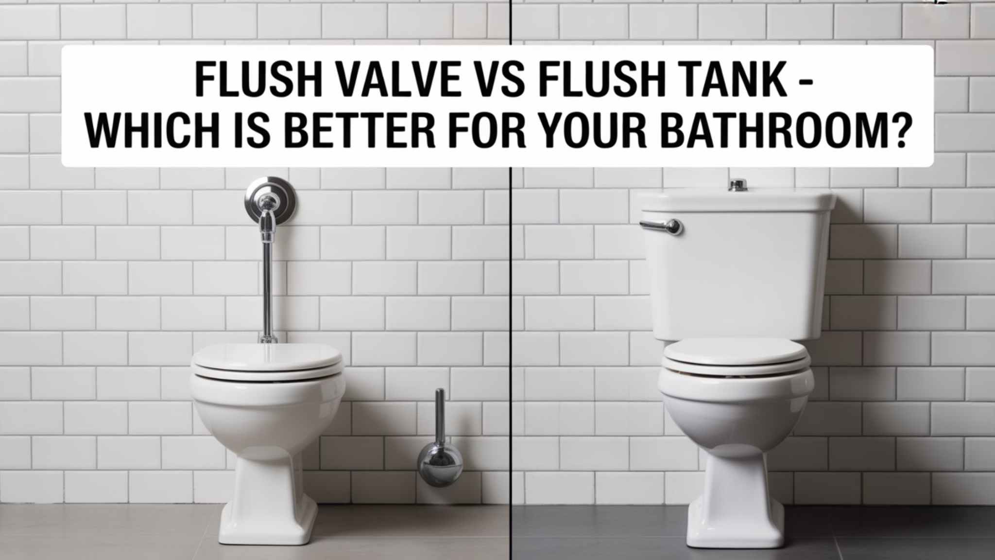 Flush Valve vs Flush Tank - Which Is Better for Your Bathroom