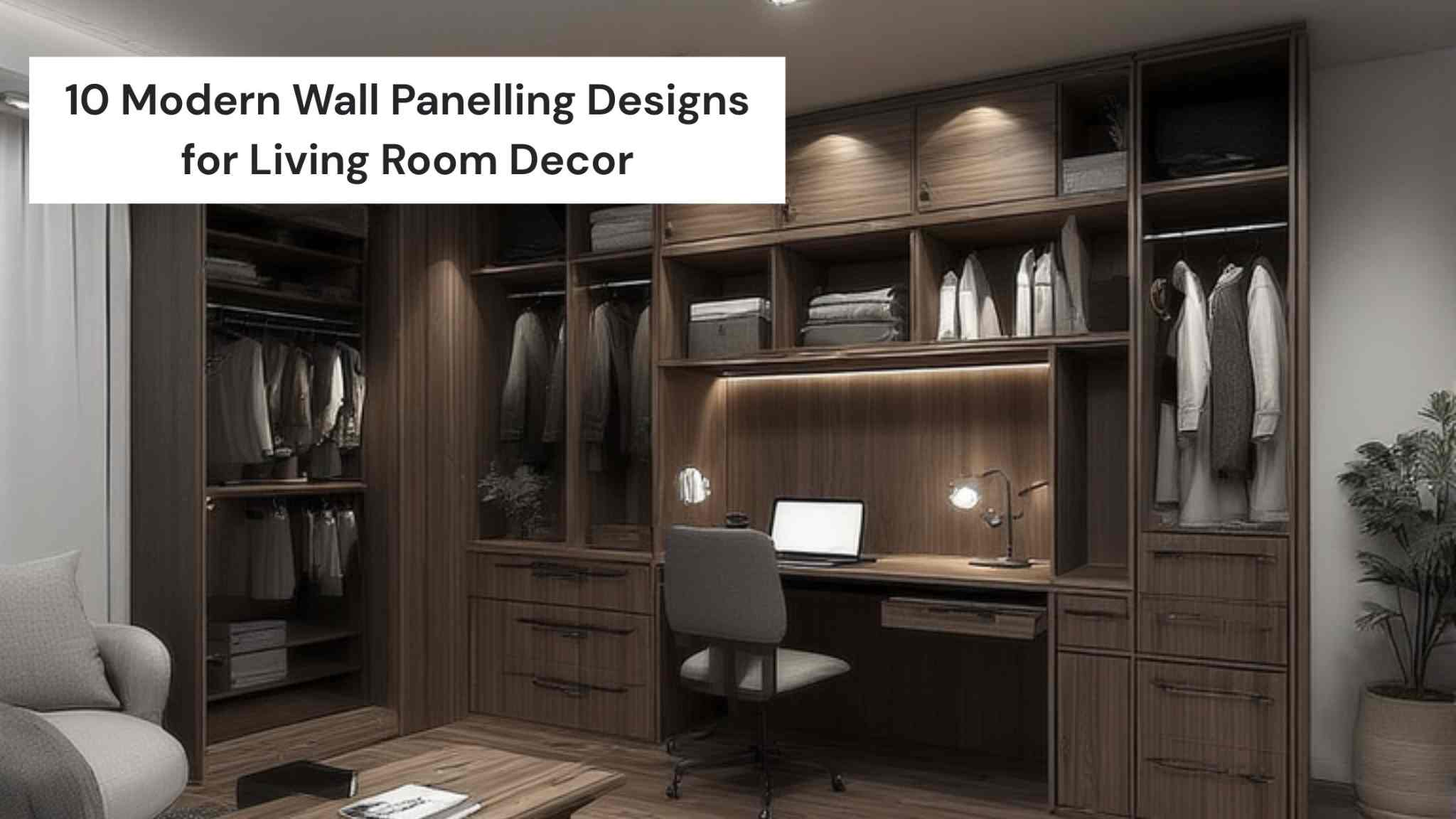 10 Modular Wardrobe With Study Table Design Ideas